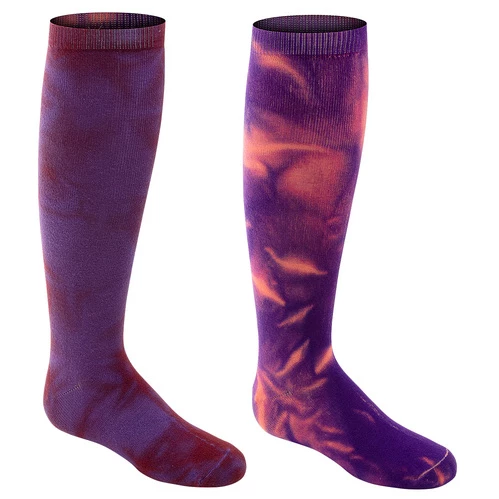 Buy π Outlet βοΈ Sof Sole Tie-Dye π© Women's Knee-High 𧦠𧦠Socks - 2-Pack Purple/Orange π βοΈ