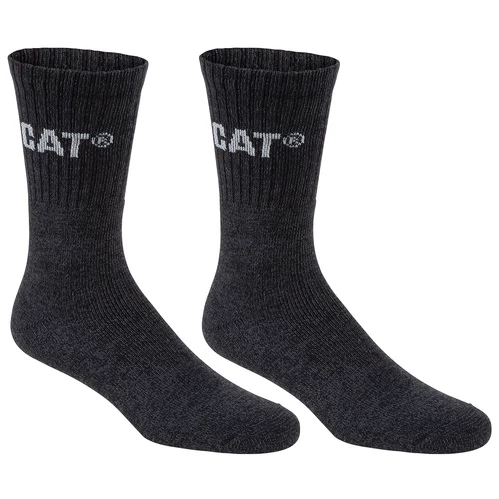 New π Promo π Caterpillar Workwear CAT Raised Logo Cap + Sock Bundle - 6-Pairs Black/Black β¨ π - Image 3