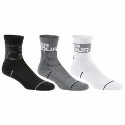 Best Sale 🔥 Cheapest 🧨 Under Armour Boys' Phenom Crew 🧦 🧦 Socks - 3-Pack Gray/White ✔️ 🤩