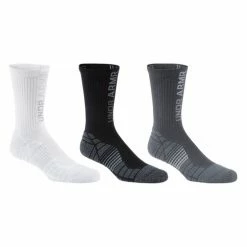 Coupon ❤️ Best Sale 👍 Under Armour Men's Elevated Crew 🧦 🧦 Socks - 3-Pack Black/Gray ⌛ ✔️