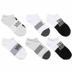Flash Sale 💯 Flash Sale 🔔 Under Armour Boys' Essential No-Show 🧦 🧦 Socks - 6-Pack Black/Gray/White 🤩 🎁