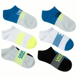 Flash Sale 👏 Best reviews of 🤩 Under Armour Boys' Essential No-Show 🧦 🧦 Socks - 6-Pack White/Blue/Gray 😍 ✨