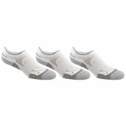 Budget 👏 Cheapest ✨ PowerSox 👩 Women's Double Tab Tech No Show 🧦 🧦 Socks - 3-Pack White 😀 🎁