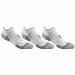 Flash Sale 🔥 Outlet 🔔 PowerSox Men's Apex Pro Double Tab No-Show 🧦 🧦 Socks - 3-Pack White 🎁 💯