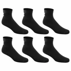 Flash Sale 🧨 Best reviews of 👏 Under Armour Men's Training Cotton Quarter Crew 🧦 🧦 Socks - 6-Pack Black ⭐ 🎉