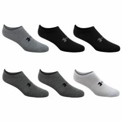 Hot Sale ❤️ Top 10 👍 Under Armour Men's Essential Lite No Show 🧦 🧦 Socks - 6-Pack Gray/Black 🤩 ❤️