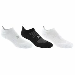 Best Sale 👏 Best Pirce ✨ Under Armour 👩 Women's Play Up No Show Double Tab 🧦 🧦 Socks - 3-Pack Gray/White ❤️ ⌛