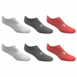 Best reviews of ⌛ New ⌛ Under Armour 👩 Women's Essential No Show 🧦 🧦 Socks - 6-Pack Gray/Red 👏 🔥
