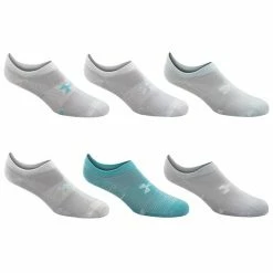 Cheapest 🌟 Brand new ✨ Under Armour 👩 Women's Essential No Show 🧦 🧦 Socks - 6-Pack White/Blue 🤩 👏