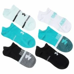 Budget ❤️ Brand new 🛒 Under Armour 👩 Women's Essential No Show 🧦 🧦 Socks - 6-Pack Teal Combo ❤️ 🎁