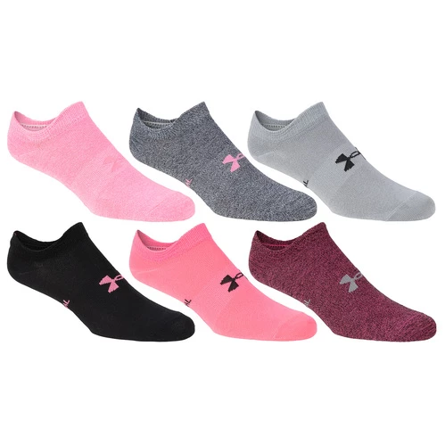 Top 10 βοΈ Discount π Under Armour π© Women's Essential No Show 𧦠𧦠Socks - 6-Pack Black/Pink Combo β¨ π
