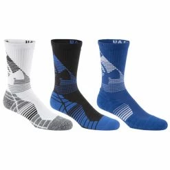Best deal ✨ Best Sale 😀 Under Armour Men's Elevated Graphic Crew 🧦 🧦 Socks 3-Pack Royal/White/Black 🧨 🎉