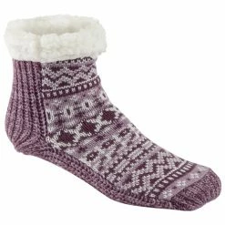 Best Pirce 👏 Best Pirce 🎁 Muk Luks Marled Cabin 🧦 🧦 Socks Purple Combo 🧨 😍