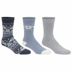Best reviews of 🔔 Best Sale 🥰 Muk Luks 👩 Women's Boot 🧦 🧦 Socks - 3-Pack Blue Combo 👏 👏