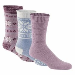 Discount 🔥 Brand new 😉 Muk Luks 👩 Women's Boot 🧦 🧦 Socks - 3-Pack Purple Combo 🎉 💯