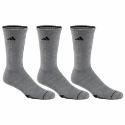 Wholesale 👏 Flash Sale 🧨 Adidas Cushioned II Crew 🧦 🧦 Socks - 3-Pack Gray ⭐ 👏
