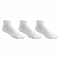 Cheapest ⭐ Budget 👏 Adidas Cushioned II Quarter 🧦 🧦 Socks - 3-Pack White/Gray 😀 🧨