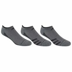 Outlet 🎉 Best Pirce 🔥 Adidas Superlite Stripe 3 No Show 🧦 🧦 Socks - 3-Pack Black Heather 🤩 🎉