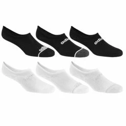 Promo 😉 Budget 🧨 Adidas 👩 Women's Superlite Super No-Show 🧦 🧦 Socks - 6-Pack Black/White ❤️ 😍