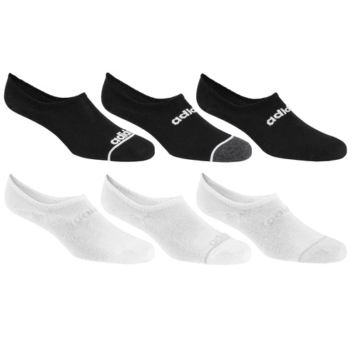 Promo π Budget 𧨠Adidas π© Women's Superlite Super No-Show 𧦠𧦠Socks - 6-Pack Black/White β€οΈ π