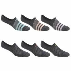 Hot Sale 🛒 Cheapest 🛒 Adidas 👩 Women's Superlite Super No-Show 🧦 🧦 Socks - 6-Pack Black Assorted 🔔 ✨