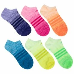 Cheap 👍 Best reviews of 🎁 Adidas 👧 Girls' Superlite No Show 🧦 🧦 Socks - 6-Pack Pastel Combo 🤩 🔔