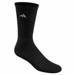 Top 10 🔥 Hot Sale 😀 Adidas Men's Athletic Crew 🧦 🧦 Socks - 6-Pack Black 🥰 🧨