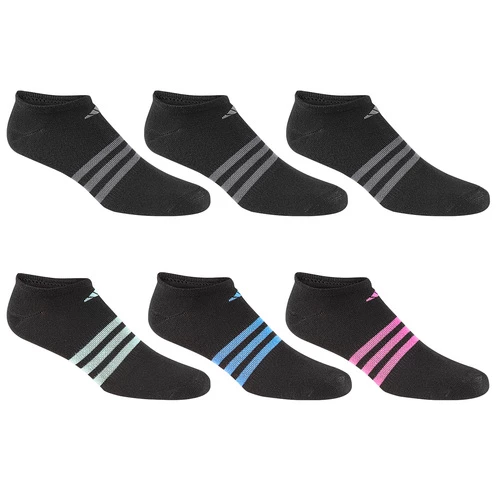 Wholesale β Cheap π Adidas Superlite π© Women's No-Show 𧦠𧦠Socks - 6-Pack Black Assorted 𧨠π