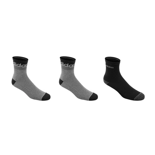 Cheap β Buy π Adidas Men's Blocked High Quarter 𧦠𧦠Socks - 3-Pack Gray/Black β€οΈ π