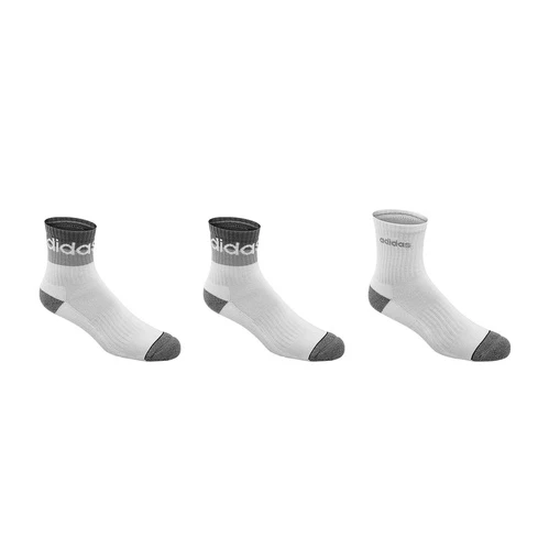 Hot Sale β€οΈ Wholesale π Adidas Men's Blocked High Quarter 𧦠𧦠Socks - 3-Pack White/Black π π