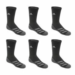 Best reviews of 🥰 Coupon 🥰 Adidas Boys' Cushioned Angle Stripe Crew 🧦 🧦 Socks - 6-Pack Black/Gray 🔔 🛒