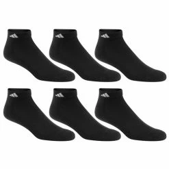 Cheapest 👍 Coupon 🧨 Adidas Athletic Low-Cut 🧦 🧦 Socks - 6-Pack Black 😉 ✔️