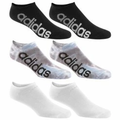 Best deal 😍 Cheap 👏 Adidas Linear Super Lite No Show 🧦 🧦 Socks - 6-Pack Black/White/Grey 🛒 🔥