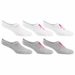 Wholesale 😀 Best Pirce 🔔 Adidas Linear Super Lite No Show 🧦 🧦 Socks - 6-Pack White/Grey Combo 🎁 🛒