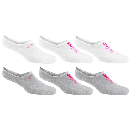 Wholesale π Best Pirce π Adidas Linear Super Lite No Show 𧦠𧦠Socks - 6-Pack White/Grey Combo π π