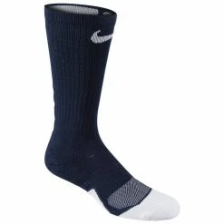 Promo 😀 New 🎉 Nike Elite 1.5 🏀 🏀 Basketball Crew 🧦 🧦 Socks Navy/White 🤩 ⌛