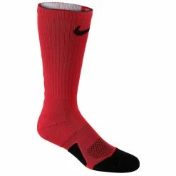 Wholesale ✔️ Best Sale ⌛ Nike Elite 1.5 🏀 🏀 Basketball Crew 🧦 🧦 Socks Red/Black 🔥 😍