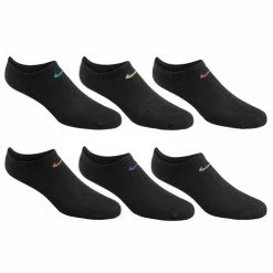 Best Pirce 😉 Promo 💯 Nike 👩 Women's Lightweight No-Show Training 🧦 🧦 Socks - 6-Pack Black Combo 🔥 😍