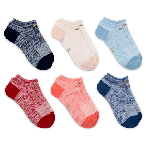 Brand new βοΈ Buy π Nike π© Women's Everyday Lightweight No-Show Training 𧦠𧦠Socks - 6-Pack Blue/Pink βοΈ π―