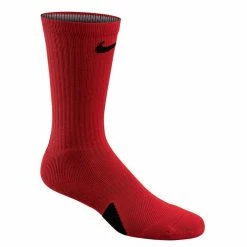 Coupon 🥰 Top 10 ✨ Nike Elite 🏀 🏀 Basketball Crew 🧦 🧦 Socks Red/Black 😀 👏