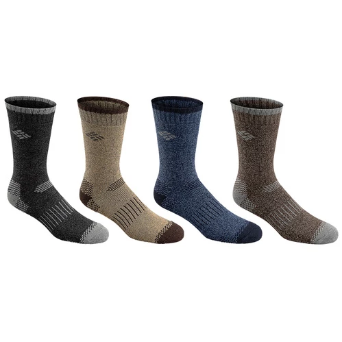 Best Pirce β Buy π Columbia Men's Crew Boot 𧦠𧦠Socks - 4-Pack Black/Brown/Blue β€οΈ π