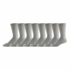 Wholesale 🎁 Flash Sale 🌟 Wilson Men's Athletic Crew 🧦 🧦 Socks - 8-Pack Gray ✔️ 😍