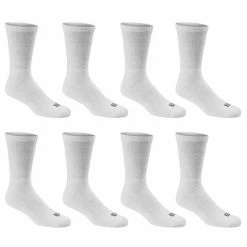 Cheapest ✨ Budget 🎉 Wilson Men's Athletic Crew 🧦 🧦 Socks - 8-Pack White ⌛ 👏