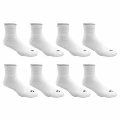 Cheapest 🎁 Top 10 👏 Wilson Men's Athletic Quarter Crew 🧦 🧦 Socks - 8-Pack White ⭐ ✨