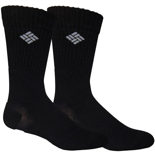 Wholesale π Coupon π Columbia Men's Hiking Crew 𧦠𧦠Socks - 2-Pack Black π π₯°