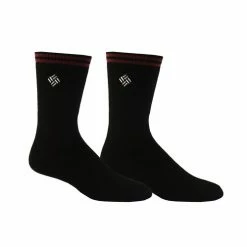 Wholesale 🎁 Cheapest 🥰 Columbia Men's Medium Weight Thermal Crew 🧦 🧦 Socks - 2-Pack Black 😉 🧨