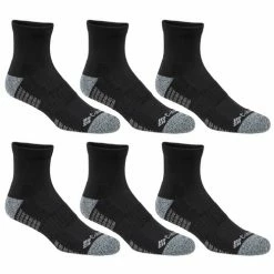 Budget ❤️ Best reviews of ✔️ Columbia Men's Athletic Quarter 🧦 🧦 Socks - 6-Pack Black 🤩 🎉