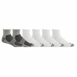 Best reviews of 🧨 Cheapest 😀 Columbia Men's Athletic Quarter 🧦 🧦 Socks - 6-Pack Gray/White 🎁 🔔