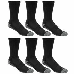 Cheap 🎁 Best reviews of ⌛ Columbia Men's Athletic Crew 🧦 🧦 Socks - 6-Pack Black 👍 ✔️