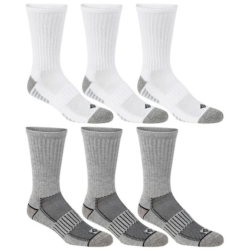 Deals β Best Sale π Columbia Men's Athletic Crew 𧦠𧦠Socks - 6-Pack Gray/White π π§¨
